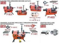 Portable pipe threading machine