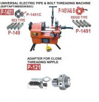 Portable bolt threading machine