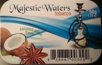 HOOKAH TOBACCO - MAJESTIC WATERS 50 gms