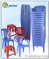 Sell plastic chairs, stackable, colorful, durable