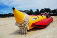 Sea Inflatable Fly Fishing Pontoon Boats Inflatable Rocket Boats For Children And Adult 0.9mm PVC Tarpaulin / Banana Boat Price
