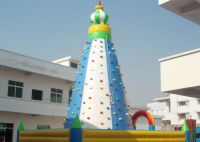 Tall Inflatable Sports Games / Inflatable Climbing Wall For Amusement Park