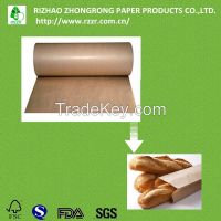 food grade PE coated brown kraft paper