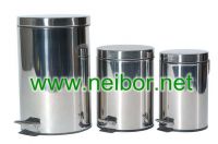 stainless steel pedal bins round pedal bins 3L 5L 12L