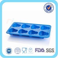 silicone ice pop mold in snowman shape