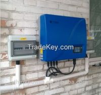 5KW LCD single phrase dual MPPT tracking grid-tied solar inverter for solar pv panel system
