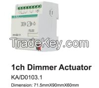 KNX/EIB k-bus 1 folds, 500W/CH, Dimmer Actuator, gvs
