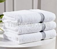 Jacquard terry towel with dobby border