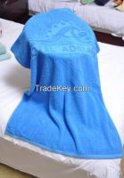 Cotton Blue Bath Towel