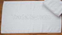 jacquard cotton bath mat