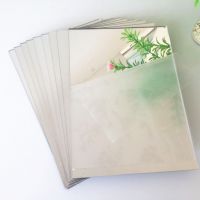 Double Sided Acrylic Mirror Sheet Silver/Silver Gold/Silver