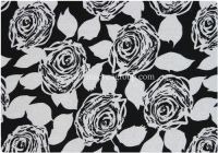 Wholesale 100% Polyester Composite Fabric, rose printed fabric with fleece base
