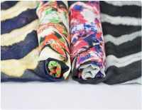 Wholesale animal printed fabric, 100% polyester fabric, Chifon printed fabric for dress