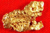 Raw Gold Nugget and Diamonds