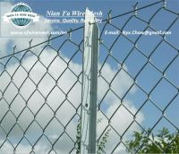 chain link fence with angle post