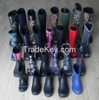 New Fashion Neoprene Rubber Rain Boots, Neoprene Boots, Neoprene Rain Boots