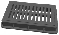 SMC Composite Gully Grating, B125 Clear Open 630 by 330