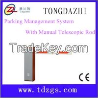 parking management system with manual telescopic rod