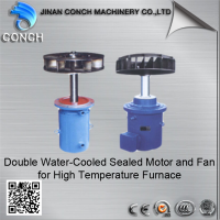 Double Water-Cooled Sealed Motor and Fan for High Temperature Furnace