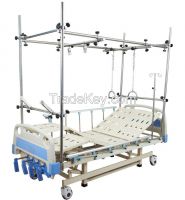 Orthopaedic medical bed with liftin pole