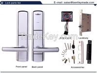 Electronic digital RFID card hotel locks 5 latch cylinder lock Zinc alloy hotel lock