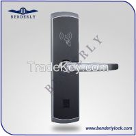 Hotel card lock touchless rfid electronic door lock five latch mortise lock