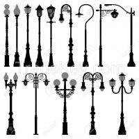 Garden Cast lamp pole