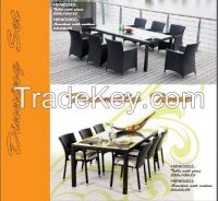 Vietnam garden furniture, poly rattan dining set, high quality and reasonable price