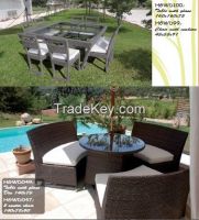 Best selling poly rattan dining set