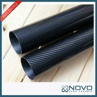 Carbon Fiber Tube with 3k plain woven patterns surface