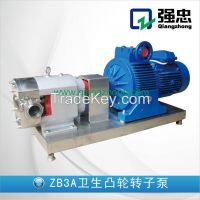 sanitary stainless steel can rotor pump