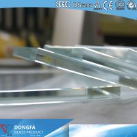15mm Low iron Fully tempered Glass Flat Polished Edges