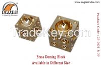 Brass doming die block