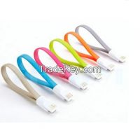 22CM Short magnet flat usb cable for smartphones