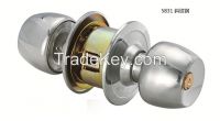 5061 round door lock  with brass finish