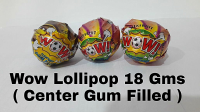 Wow Center Filled Gum Lollipop / Multi Flavoured Gum