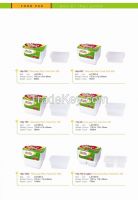 Plastic Take away, disposable, microwavable Rect. Food Container 550 ml (L011201-1)