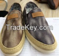 we are selling stock shoes:lady real cow leather platform flat shoes,
