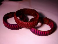 Sell leather wristbands,earrings