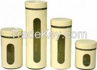 Glass Jar / Glass Canister with Metal Coating (SS1101-6)