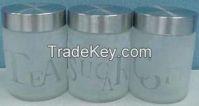Glass Canister / Glass Jar / Frosted Glass Jar (SS1115-2)