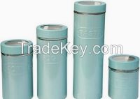 Glass Canister / Glass Jar with Metal Coating (SS1112-2)