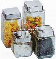 Clear Glass Jar / Glass Canister (SS1124-2)
