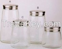 Glass Jar / Glass Canister / Clear Glass Jar (SS1128-3)