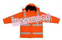High visibility waterproof reflective safety jacket H201508