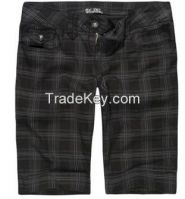 Men casual short pants with check print 2015P7