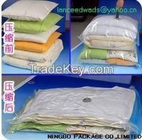 vacuum compressed storage saving space bags for bedding or cloths
