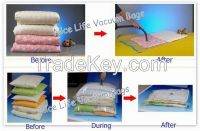 vacuum compression storage bags for bedding or cloths