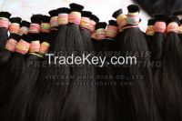 Human hair prepared for weft high quality