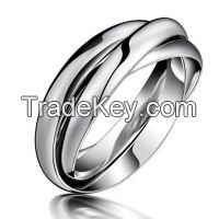 Cheap Silver Color Stainless Steel Mens Rings